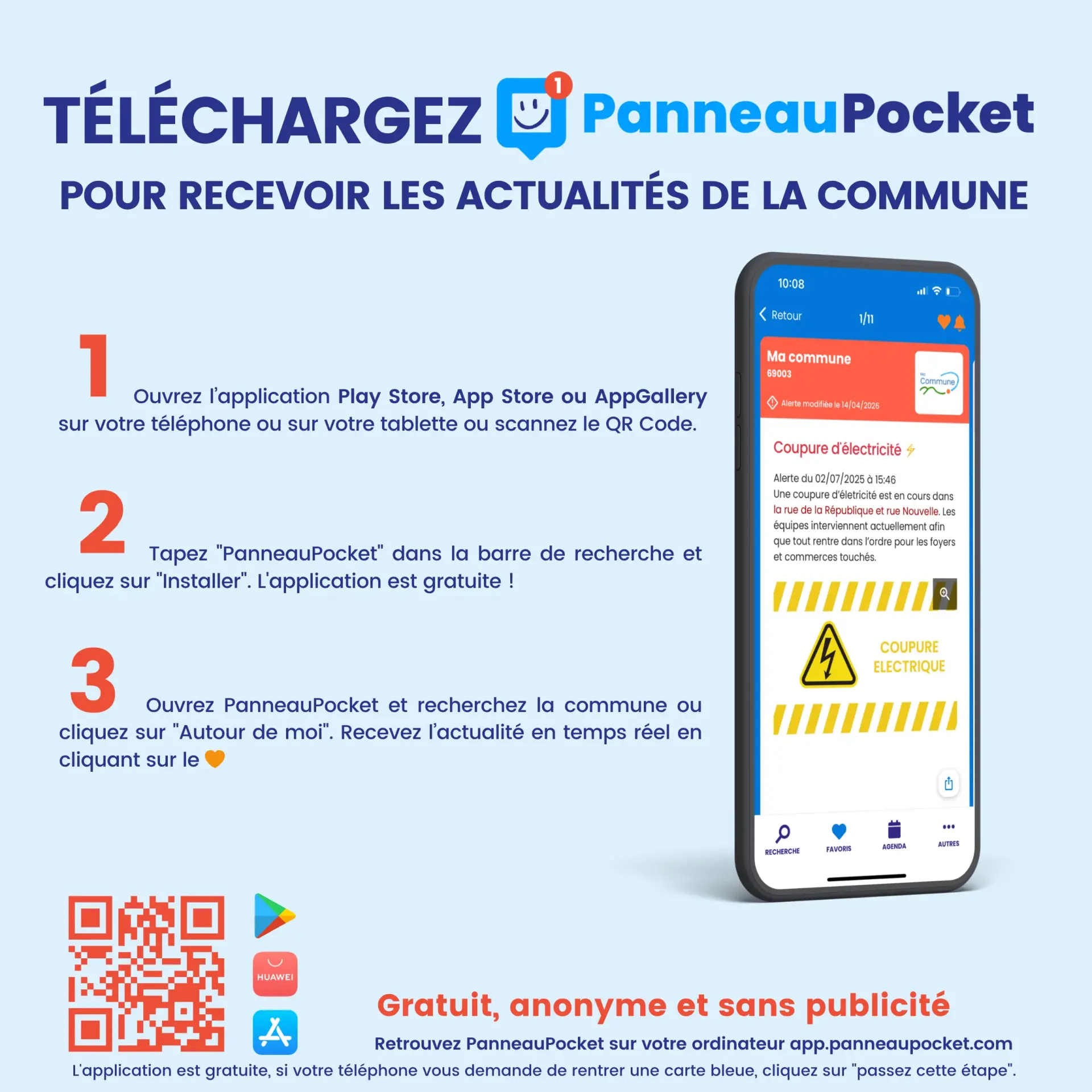 Guide telechargement panneau pocket